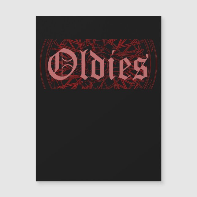 Invitation Magnétique Lowrider Rim Oldies Old School Oldies (Devant)