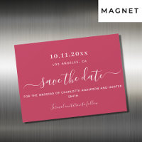 Magenta mariage blanc enregistrer l'aimant date