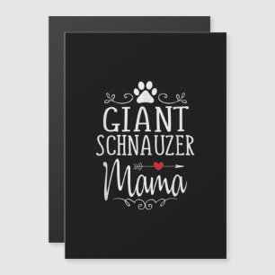 Invitation Magnétique maman schnauzer géant - cadeau drôle pour amateur