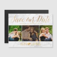 Marbre PixDezines Sauvez Notre Date/Faux Gold