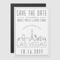 Mariage à Vegas | Ciel stylisé, Enregistrez la dat