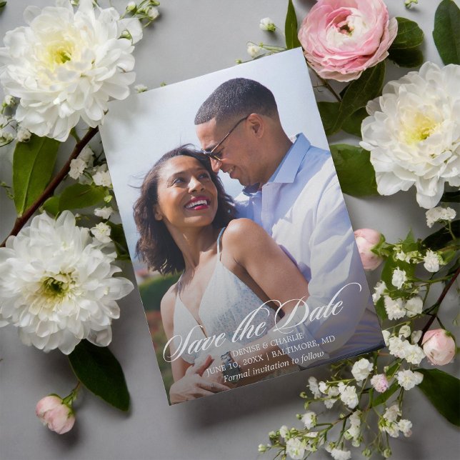 Invitation Magnétique Mariage de la photo Radiant Romance Enregistrer la (Créateur téléchargé)