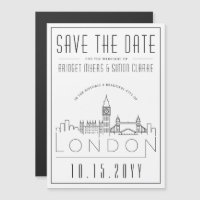 Mariage de Londres | Skyline stylisée Enregistrer 