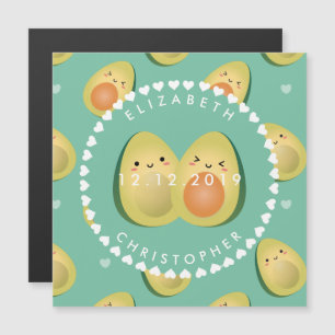 Invitation Magnétique Mariage Funny Mignon Fantaisiste Moderne Enregistr