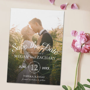 Invitation Magnétique Mariage photo classique Enregistrer la date person