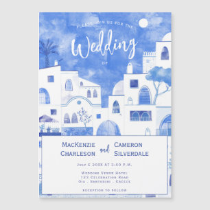 Invitation Magnétique Mariage Santorin
