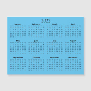 Invitation magnétique Mini Calendrier 2022