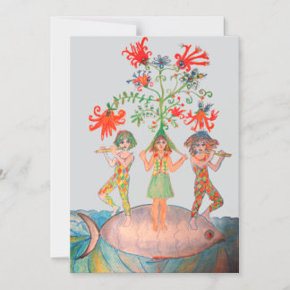 Invitation Magnétique Motif de l'Arbre de Vie