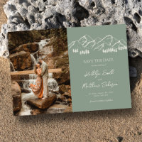 Mountain Outdoor Sage Green Wedding Enregistrer La