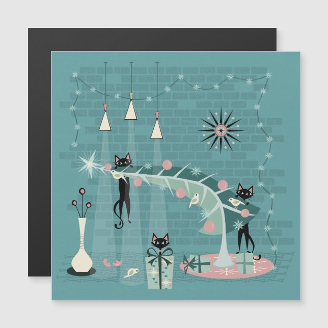 Invitation Magnétique Naughty Noël (Devant / Derrière)