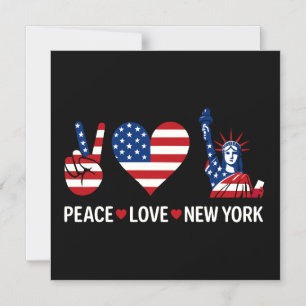 Invitation Magnétique Peace Love New York
