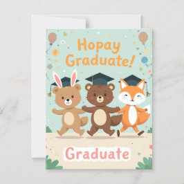 Invitation Magnétique Personalized Kids Graduation Card