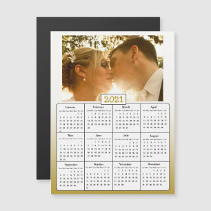 Invitation Magnétique Photo mariage Gold 2021 Favor Cadeaux