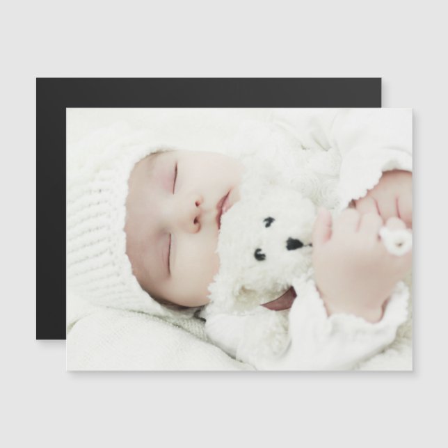 Invitation Magnétique Photo personnalisée (Devant / Derrière)