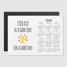 Plat 2019 du calendrier Inspirational 2019 de 5 po