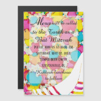 Invitation magnétique pour Bar ou Bat Mitzvah BM 2