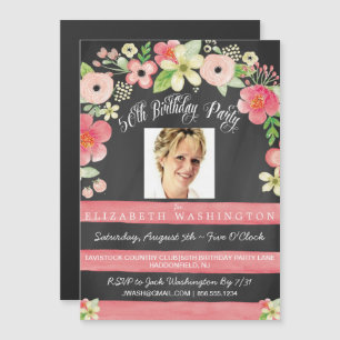 Invitation magnétique pour une fête d'anniversaire