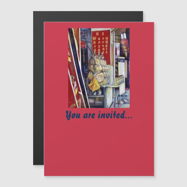 Invitation Magnétique Probabiliste, Singapour (Devant / Derrière)