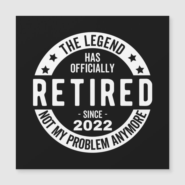 Invitation Magnétique Retired 2022 (Devant)