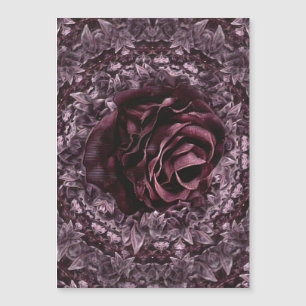 Invitation Magnétique Rose Mandala