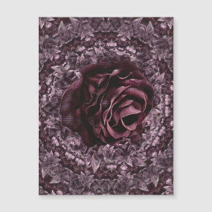 Invitation Magnétique Rose Mandala 