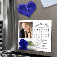 Royal Blue Rose Calendrier & Photo Date d'enregist