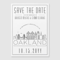 Silhouette stylisée de la skyline d'Oakland pour f