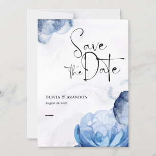 Invitation Magnétique Simple Moderne faire part de date de mariage