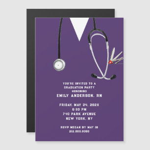 Invitation Magnétique Soins infirmiers créatifs