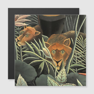 Invitation Magnétique « Tigre - Détail de Le Rêve » par Henri Rousseau