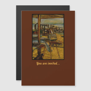 Invitation Magnétique Tous les grands tableaux commencent par un seul pi