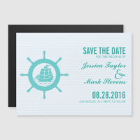 Turquoise Green Nautical Boat Wheel Enregistrer La