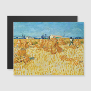 Invitation Magnétique Vincent Van Gogh, Récolte de maïs en Provence