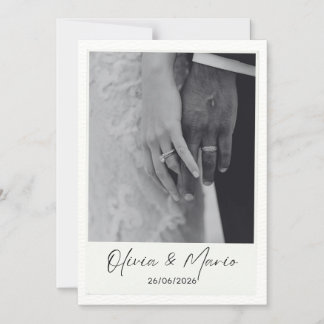 Invitation Magnétique wedding card