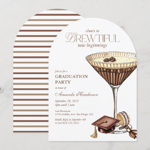 Invitation Magnifique Martini Espresso en Arc pour la Remise 