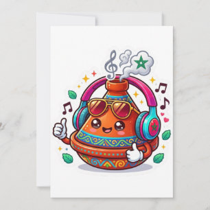 Invitation Magnifique Tagine Marocain Kawaii