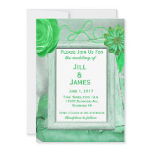 Magnifique Vert Floral Chic