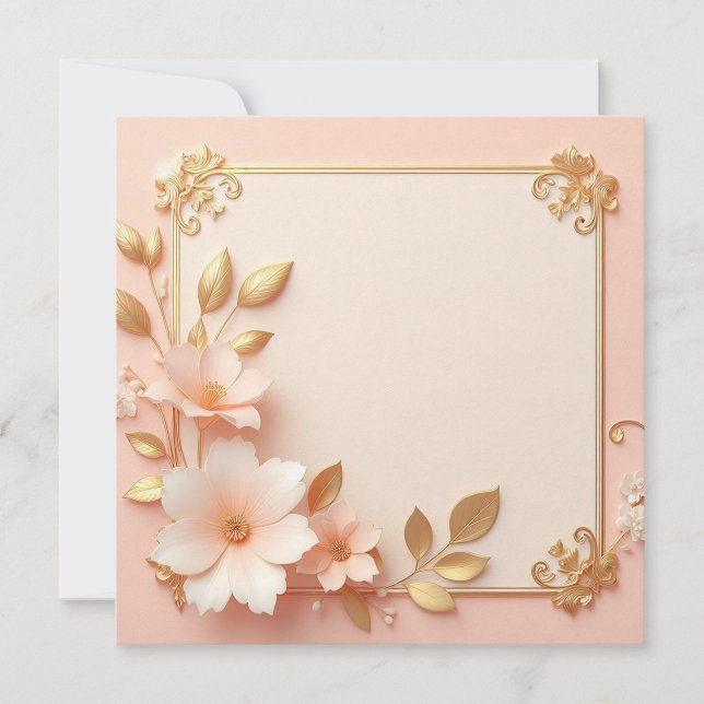 Invitation Magnifiquement Élégant (Devant)