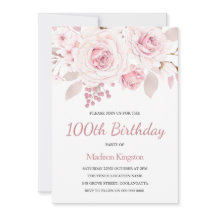 Magnifiquement élégante femme Rose 100e anniversai