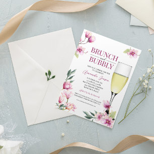 Invitation Magnolia Brunch et Bubbly Fête des mariées