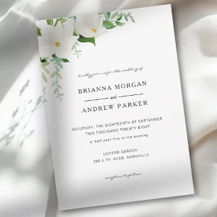 Invitation Magnolia Floral Élégant