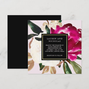 Invitation Magnolia peint   MARIAGE