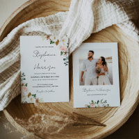 Magnolia rose blanche et noire Photo Mariage Flora