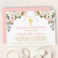 Magnolias Roses Or Communion Aquarelle