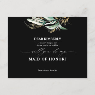 Invitation Maid of Honor / Bridesmaid Proposition de la femme