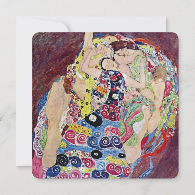 Invitation Maiden (Vierge), Klimt, Fête des mariées Art Nouve (Devant)