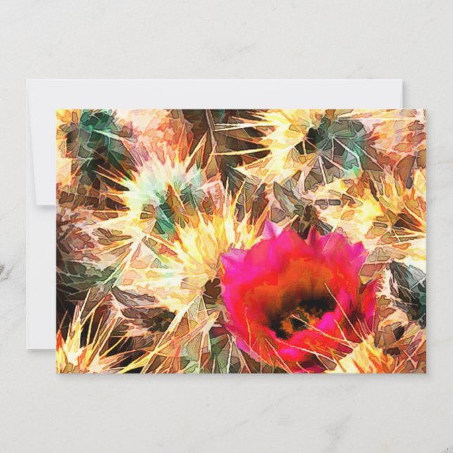 Invitation Maillage des aiguilles de Cactus (Devant)