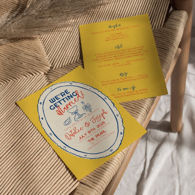 Invitation Main colorée Illustrée Tirée Tout En Un Mariage (Créateur téléchargé)