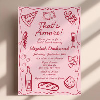Main Drawn Italian That's Amore Red Bridal Brunch