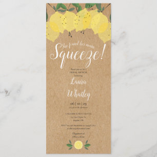 Invitation Main Squeeze Lemon Russe Fête des mariées amusante